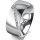 Ring 14 Karat Weissgold 8.0 mm poliert 7 Brillanten G vs Gesamt 0,095ct
