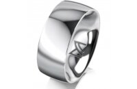 Ring 18 Karat Weissgold 8.0 mm poliert
