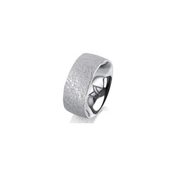 Ring 18 Karat Weissgold 8.0 mm kreismatt