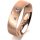 Ring 18 Karat Rotgold 5.5 mm sandmatt 3 Brillanten G vs Gesamt 0,050ct