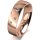 Ring 18 Karat Rotgold 5.5 mm poliert 5 Brillanten G vs Gesamt 0,065ct