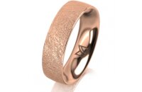 Ring 14 Karat Rotgold 5.5 mm kreismatt