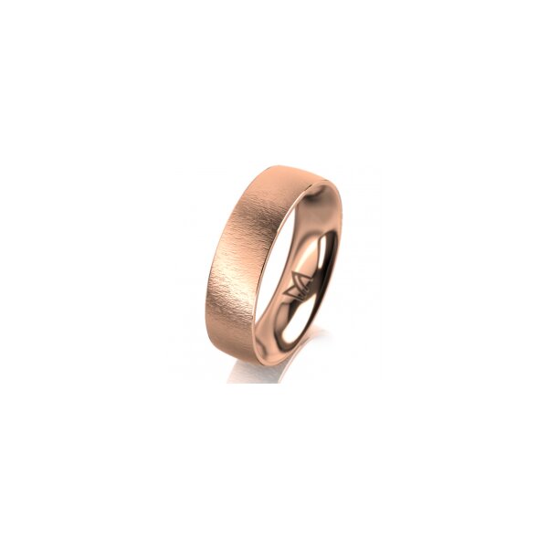 Ring 14 Karat Rotgold 5.5 mm sandmatt