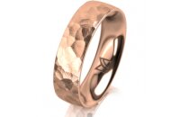 Ring 14 Karat Rotgold 5.5 mm diamantmatt