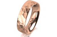 Ring 18 Karat Rotgold 5.5 mm diamantmatt