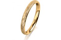 Ring 14 Karat Gelbgold 2.5 mm kristallmatt