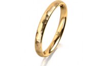 Ring 14 Karat Gelbgold 2.5 mm diamantmatt