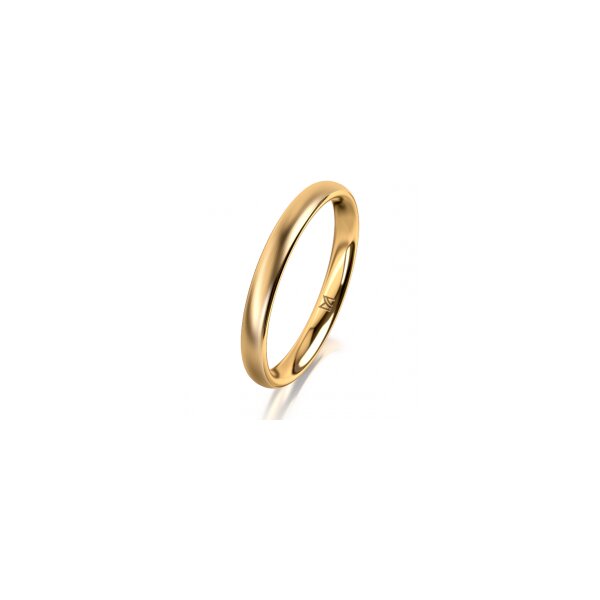 Ring 18 Karat Gelbgold 2.5 mm l&auml;ngsmatt