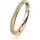 Ring 14 Karat Gelb-/Weissgold 2.5 mm kreismatt