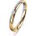Ring 14 Karat Gelb-/Weissgold 2.5 mm poliert 1 Brillant G vs 0,025ct