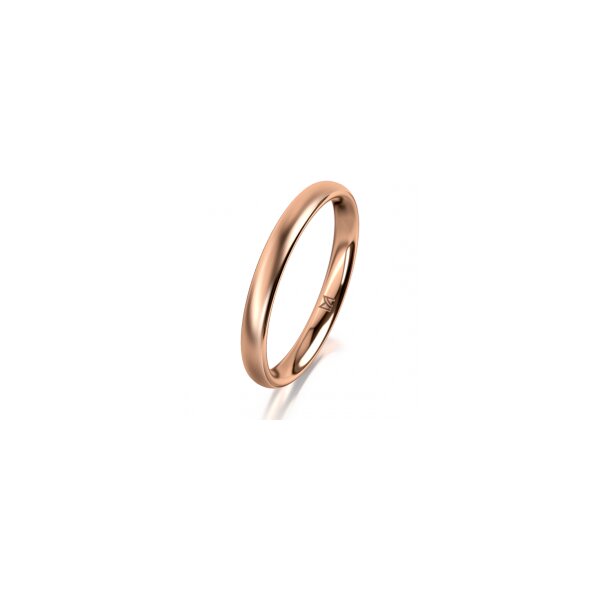 Ring 14 Karat Rotgold 2.5 mm l&auml;ngsmatt