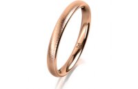 Ring 14 Karat Rotgold 2.5 mm sandmatt