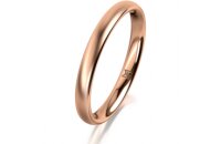 Ring 18 Karat Rotgold 2.5 mm l&auml;ngsmatt