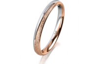 Ring 14 Karat Rot-/Weissgold 2.5 mm kreismatt