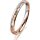 Ring 14 Karat Rot-/Weissgold 2.5 mm diamantmatt