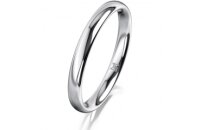 Ring 14 Karat Weissgold 2.5 mm poliert