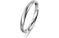 Ring 14 Karat Weissgold 2.5 mm l&auml;ngsmatt