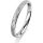Ring 18 Karat Weissgold 2.5 mm kristallmatt