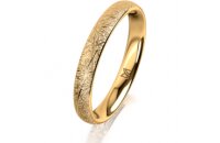 Ring 14 Karat Gelbgold 3.0 mm kristallmatt