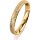 Ring 18 Karat Gelbgold 3.0 mm kristallmatt