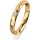 Ring 18 Karat Gelbgold 3.0 mm diamantmatt 1 Brillant G vs 0,025ct