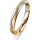 Ring 14 Karat Gelb-/Weissgold 3.0 mm sandmatt