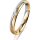 Ring 14 Karat Gelb-/Weissgold 3.0 mm sandmatt 1 Brillant G vs 0,025ct