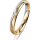 Ring 14 Karat Gelb-/Weissgold 3.0 mm sandmatt 1 Brillant G vs 0,025ct