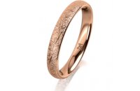 Ring 14 Karat Rotgold 3.0 mm kristallmatt