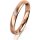 Ring 14 Karat Rotgold 3.0 mm l&auml;ngsmatt 1 Brillant G vs 0,025ct