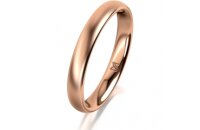Ring 18 Karat Rotgold 3.0 mm l&auml;ngsmatt