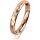 Ring 18 Karat Rotgold 3.0 mm diamantmatt 1 Brillant G vs 0,025ct