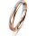 Ring 18 Karat Rot-/Weissgold 3.0 mm l&auml;ngsmatt