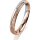 Ring 18 Karat Rot-/Weissgold 3.0 mm kristallmatt