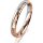 Ring 18 Karat Rot-/Weissgold 3.0 mm diamantmatt