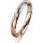 Ring 18 Karat Rot-/Weissgold 3.0 mm poliert 1 Brillant G vs 0,025ct