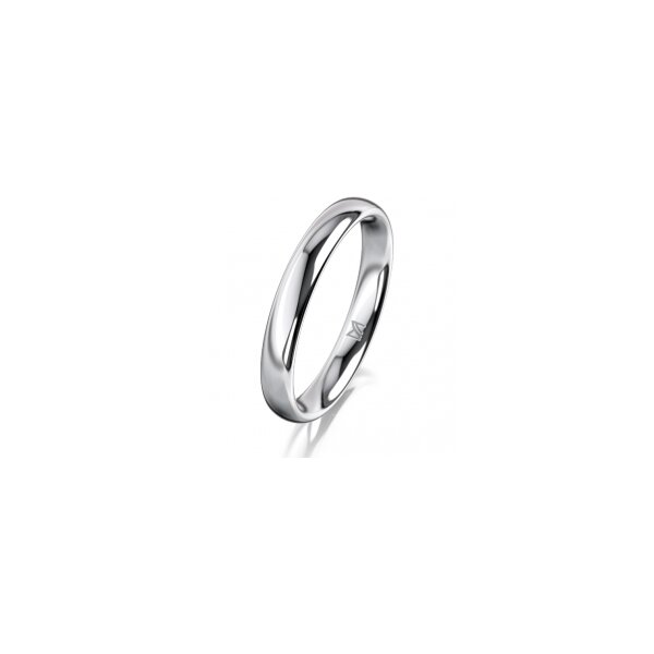 Ring 14 Karat Weissgold 3.0 mm poliert