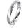Ring 14 Karat Weissgold 3.0 mm sandmatt