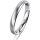 Ring 18 Karat Weissgold 3.0 mm l&auml;ngsmatt