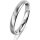 Ring 18 Karat Weissgold 3.0 mm l&auml;ngsmatt 1 Brillant G vs 0,025ct