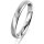 Ring 18 Karat Weissgold 3.0 mm sandmatt 1 Brillant G vs 0,025ct