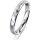 Ring 18 Karat Weissgold 3.0 mm diamantmatt 1 Brillant G vs 0,025ct