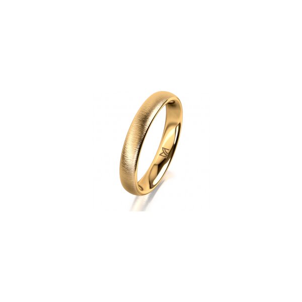 Ring 14 Karat Gelbgold 3.5 mm sandmatt