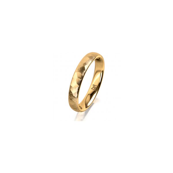Ring 14 Karat Gelbgold 3.5 mm diamantmatt