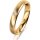Ring 14 Karat Gelbgold 3.5 mm l&auml;ngsmatt 1 Brillant G vs 0,025ct