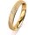 Ring 14 Karat Gelbgold 3.5 mm kreismatt 1 Brillant G vs 0,025ct