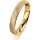 Ring 14 Karat Gelbgold 3.5 mm kristallmatt 1 Brillant G vs 0,025ct
