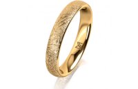 Ring 18 Karat Gelbgold 3.5 mm kristallmatt
