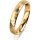 Ring 18 Karat Gelbgold 3.5 mm diamantmatt