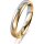 Ring 14 Karat Gelb-/Weissgold 3.5 mm l&auml;ngsmatt